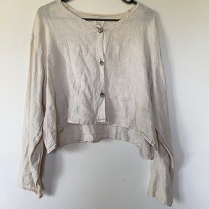Vintage FLAX by Angelheart Cropped Shirt